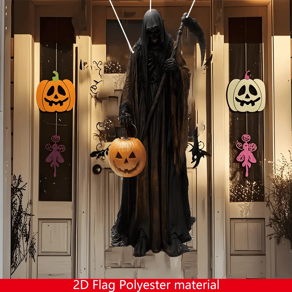 Halloween Horror Evil Pumpkin Man Hanging Indoor & Outdoor Halloween Decorations