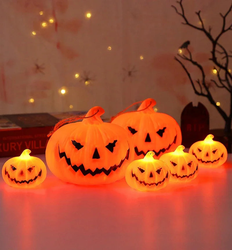 Pumpkin Lantern Halloween Ghost Face Lamp Kids Gift For Balcony Bedroom Garden Halloween Party Decoration Atmosphere Light