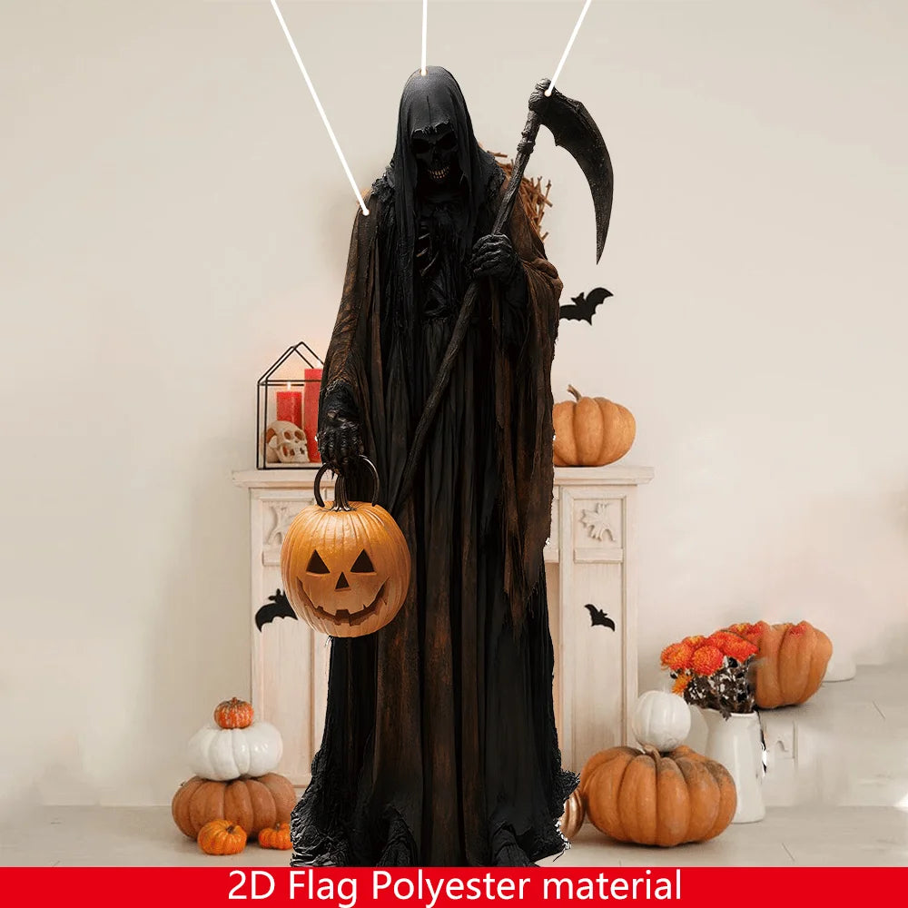 Halloween Horror Evil Pumpkin Man Hanging Indoor & Outdoor Halloween Decorations