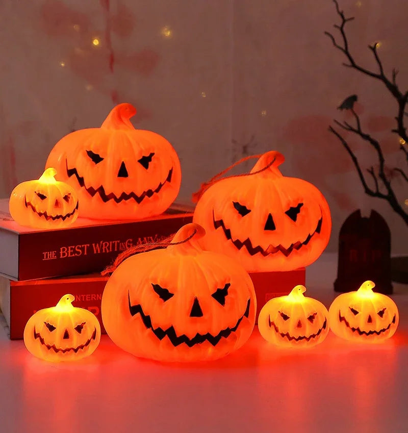 Pumpkin Lantern Halloween Ghost Face Lamp Kids Gift For Balcony Bedroom Garden Halloween Party Decoration Atmosphere Light