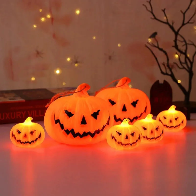 Pumpkin Lantern Halloween Ghost Face Lamp Kids Gift For Balcony Bedroom Garden Halloween Party Decoration Atmosphere Light