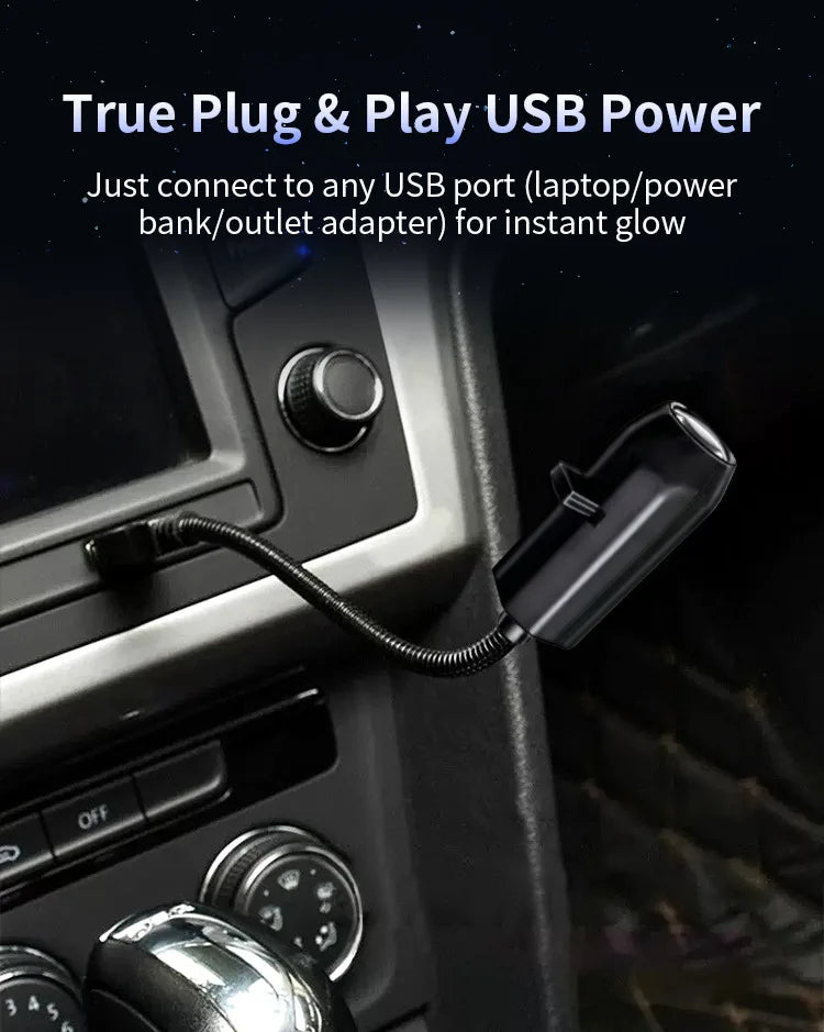 Halloween USB Projector Light Skull NightLight Ghost LED Lamp 360Degree Rotating Switchable Pattern Design Dark & Night Ambiance