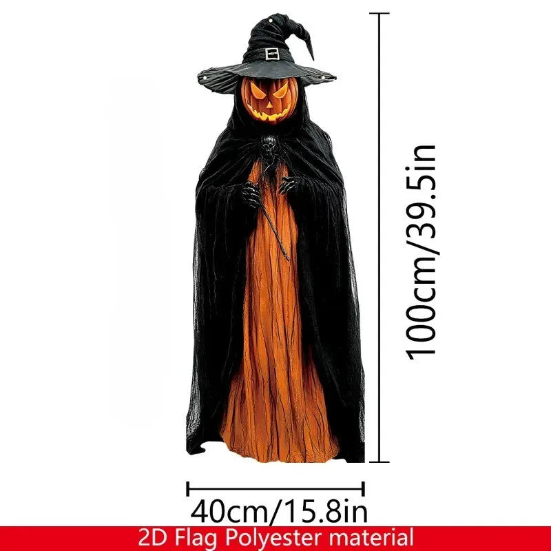Halloween Horror Evil Pumpkin Man Hanging Indoor & Outdoor Halloween Decorations