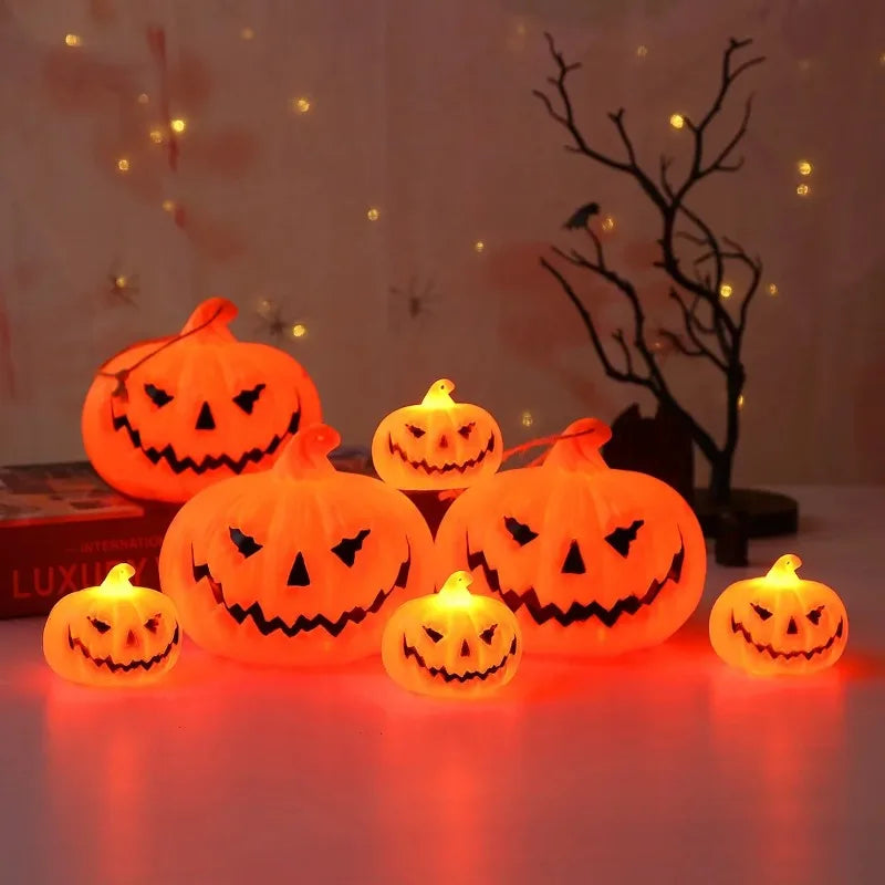 Pumpkin Lantern Halloween Ghost Face Lamp Kids Gift For Balcony Bedroom Garden Halloween Party Decoration Atmosphere Light