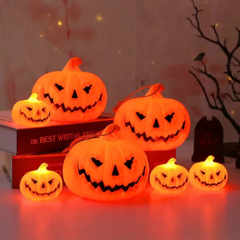 Pumpkin Lantern Halloween Ghost Face Lamp Kids Gift For Balcony Bedroom Garden Halloween Party Decoration Atmosphere Light