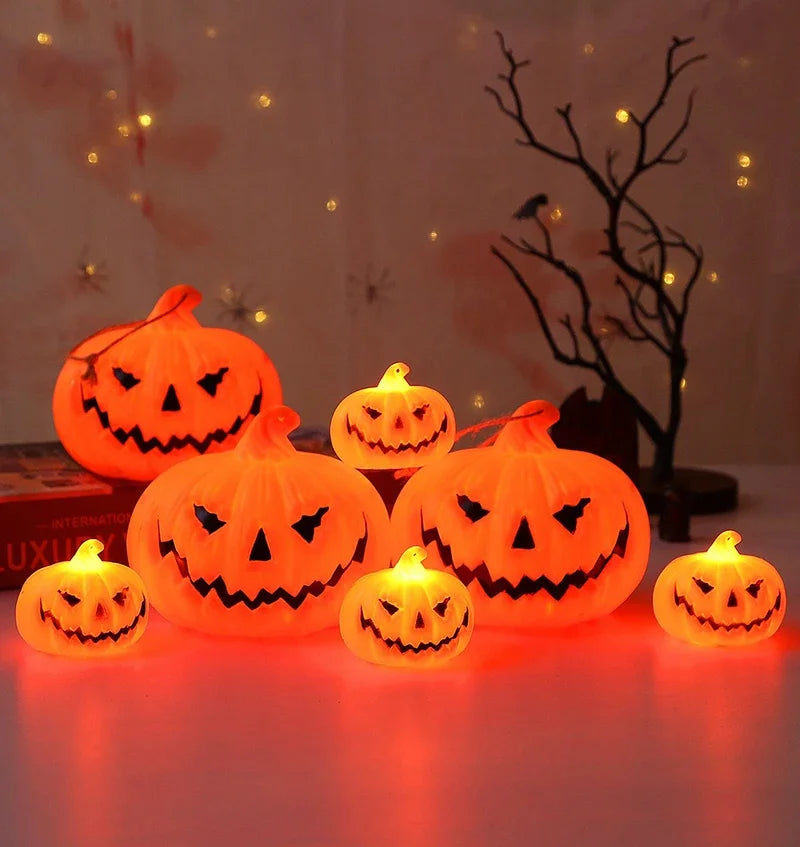 Pumpkin Lantern Halloween Ghost Face Lamp Kids Gift For Balcony Bedroom Garden Halloween Party Decoration Atmosphere Light