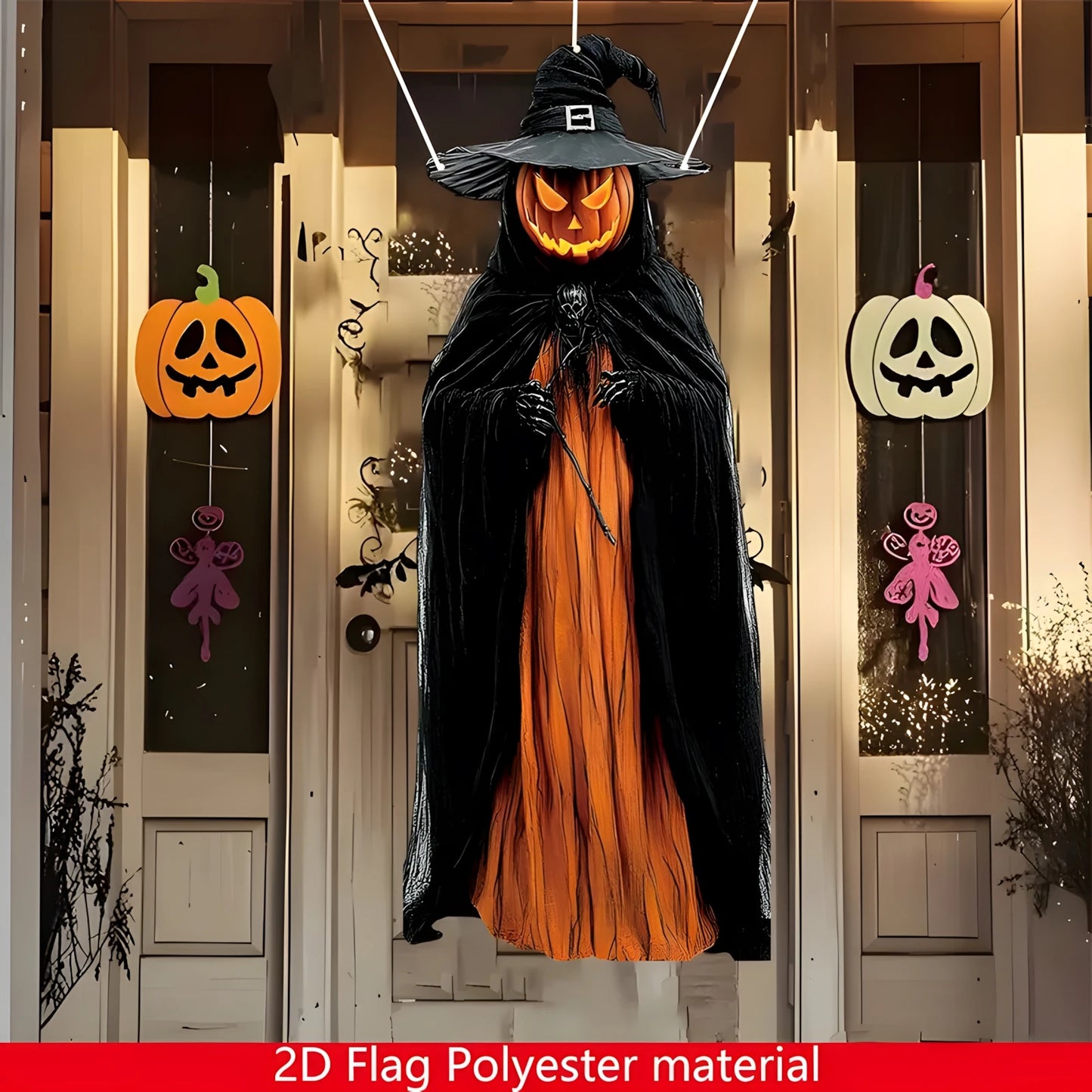 Halloween Horror Evil Pumpkin Man Hanging Indoor & Outdoor Halloween Decorations